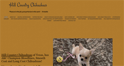 Desktop Screenshot of hillcountrychihuahuas.com